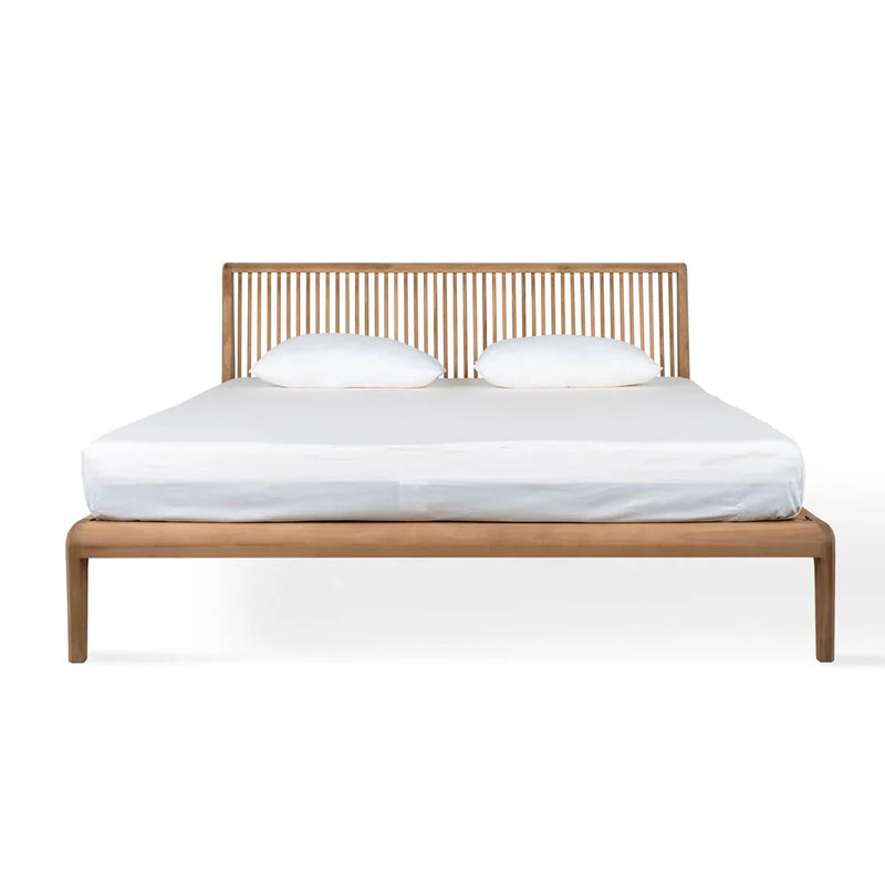 Jodoh Spindle Queen Bed 203 cm - Teak