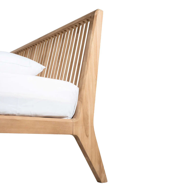 Jodoh Spindle King Bed 231 cm - Teak