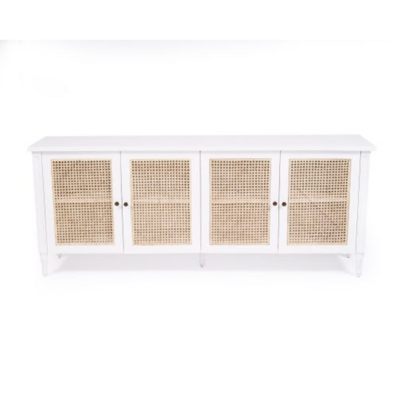 Hampton Cane Four Door Sideboard - Whitley