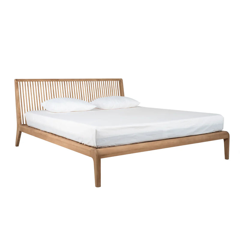 Jodoh Spindle King Bed 231 cm - Teak