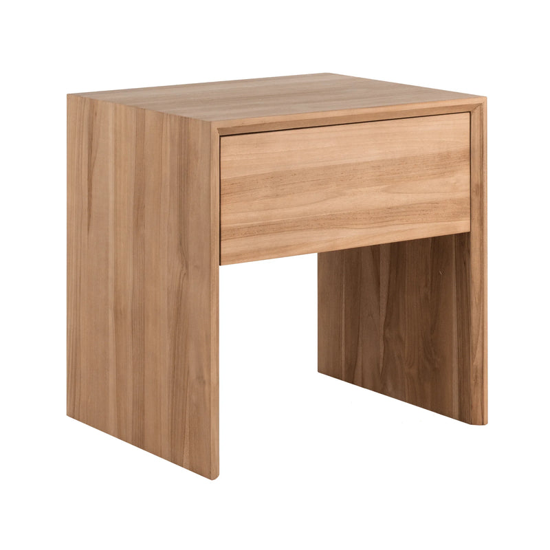 Jodoh Spindle Bedside Plain Table 55cm - Teak