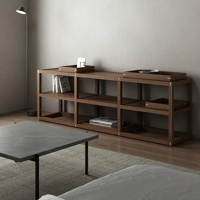 Up and Down Single Tray Side Table - FSC Teak