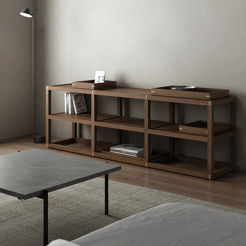Up and Down Small Open Sideboard 120cm - FSC Teak