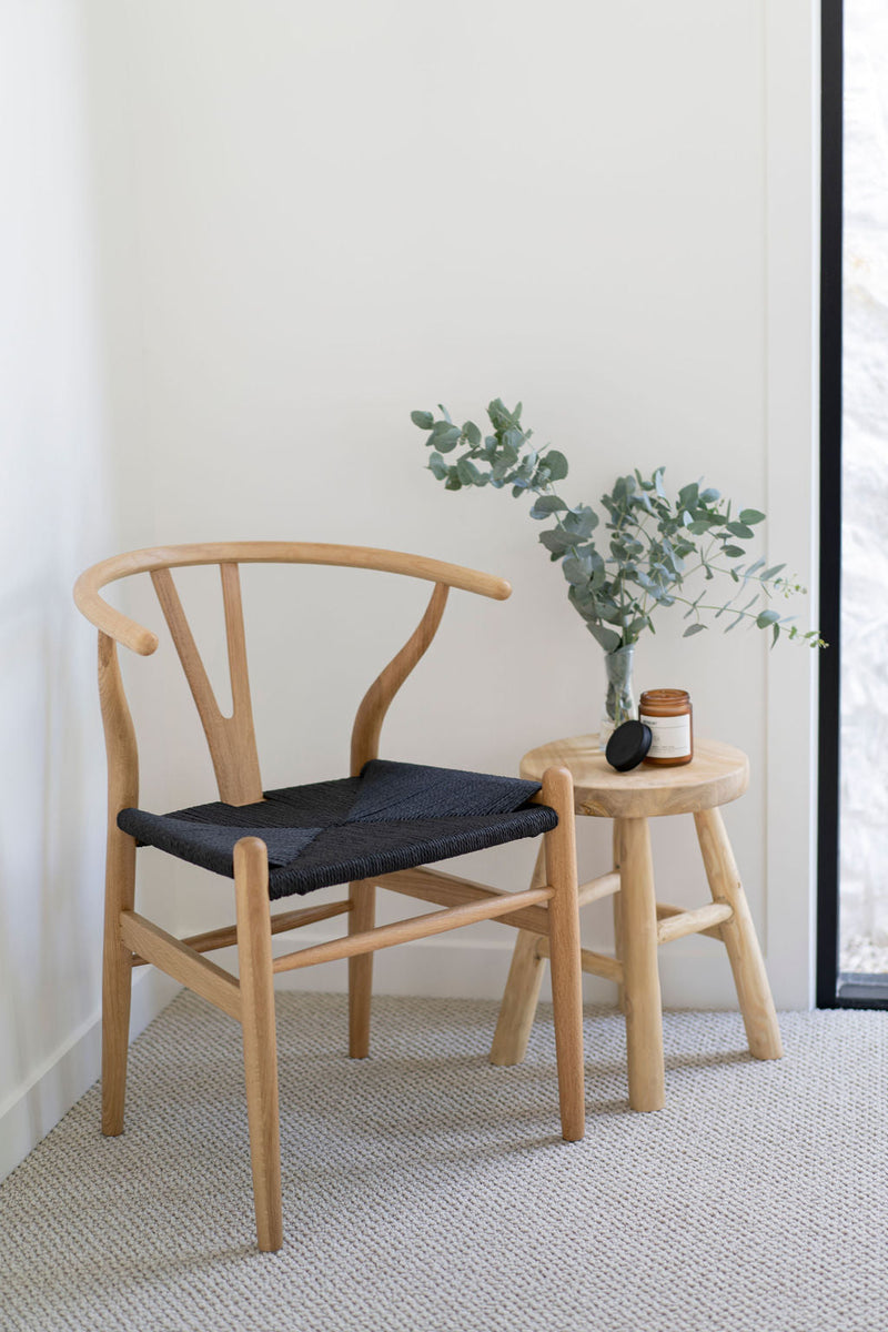 Willow Designer Revere Chair - Natural Oak with Black Cord