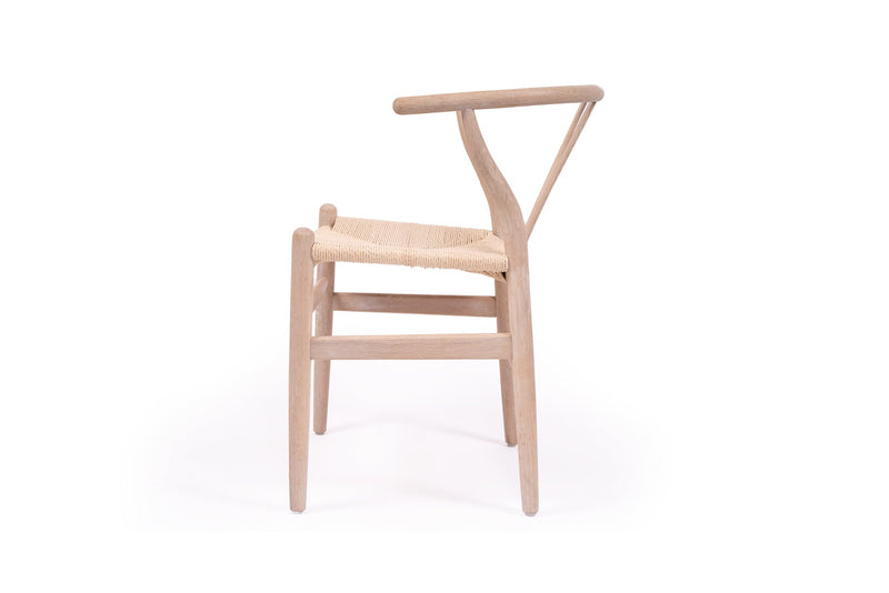 Willow Designer Revere Chair - White Coastal Oak