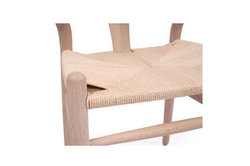 Willow Designer Revere Chair - White Coastal Oak