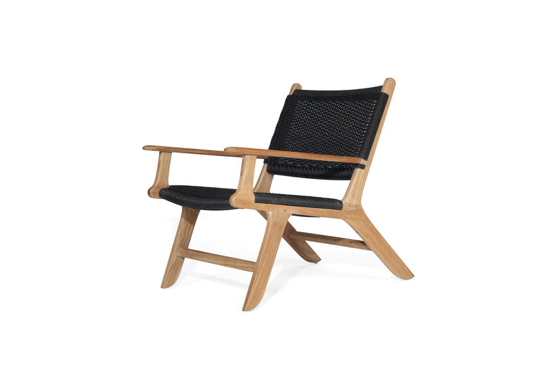 Zane Accent Arm Chair – Black (Close Weave)