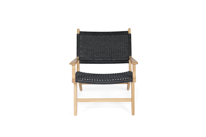 Zane Accent Arm Chair – Black (Close Weave)