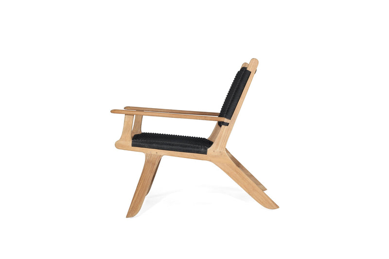 Zane Accent Arm Chair – Black (Close Weave)