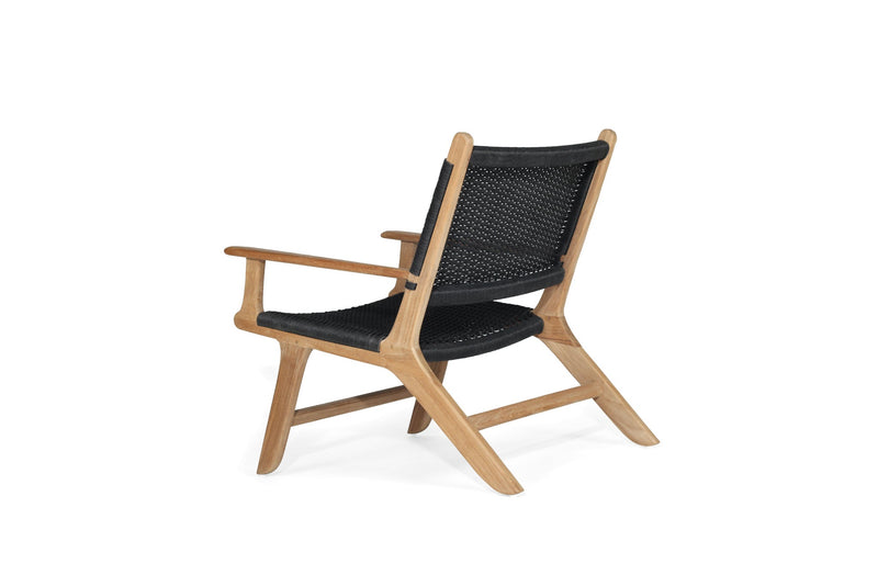 Zane Accent Arm Chair – Black (Close Weave)