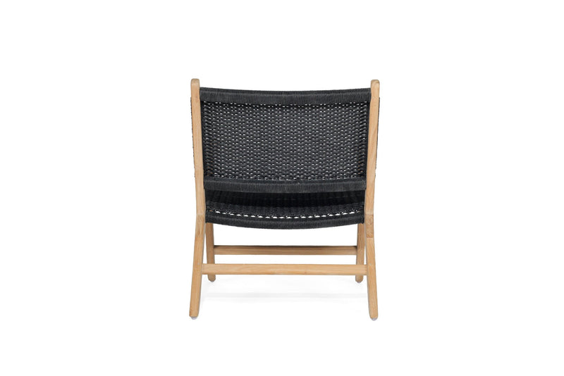 Zane Accent Arm Chair – Black (Close Weave)