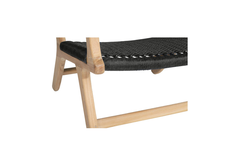 Zane Accent Arm Chair – Black (Close Weave)