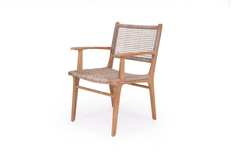 Zane Dining Armchair - Washed Grey