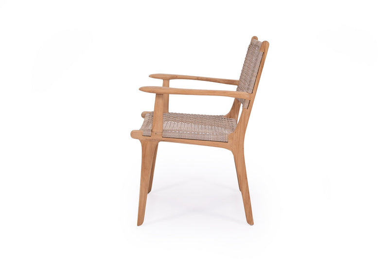 Zane Dining Armchair - Washed Grey