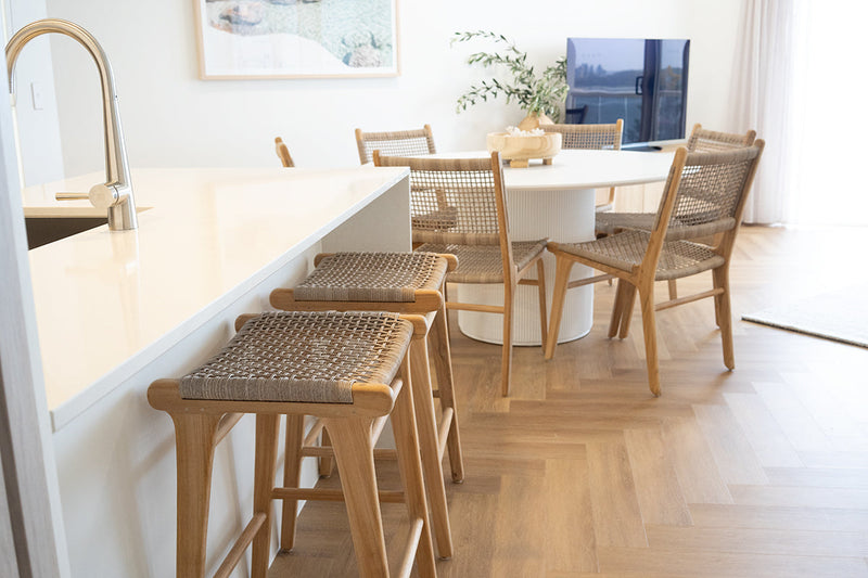 Zane Backless Counter Stool - Washed Grey