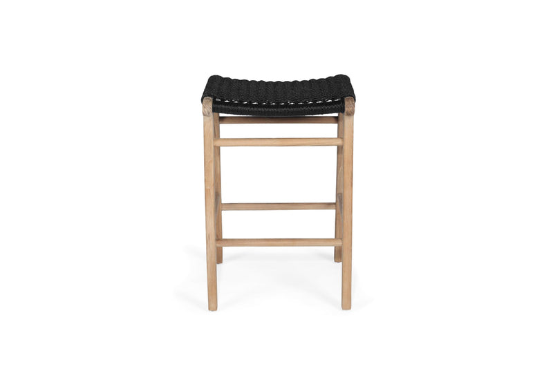 Zane Backless Counter Stool – Black (Close Weave)
