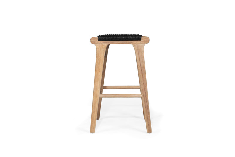 Zane Backless Counter Stool – Black (Close Weave)