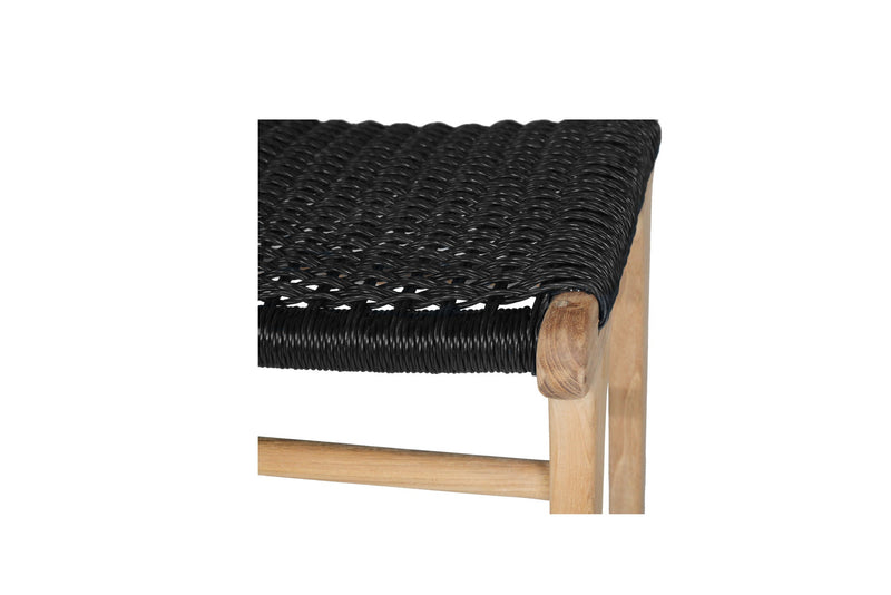 Zane Backless Counter Stool – Black (Close Weave)