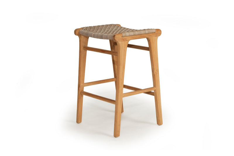 Zane Backless Counter Stool - Washed Grey