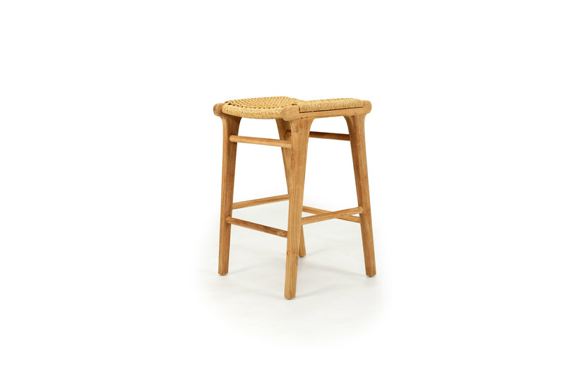 Zane Backless Counter Stool – Sand (Close Weave)