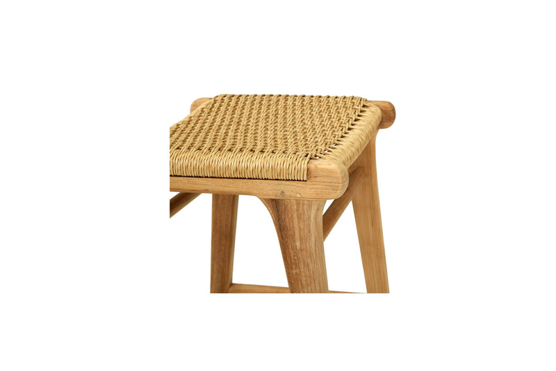 Zane Backless Counter Stool – Sand (Close Weave)