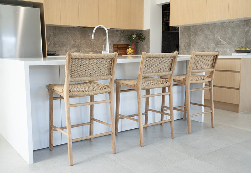 Zane Counter Stool – Sand (Close Weave)