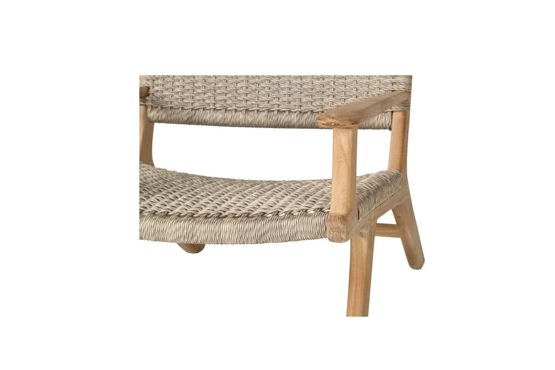 Zane Accent Arm Chair _ Grey (Close Weave)
