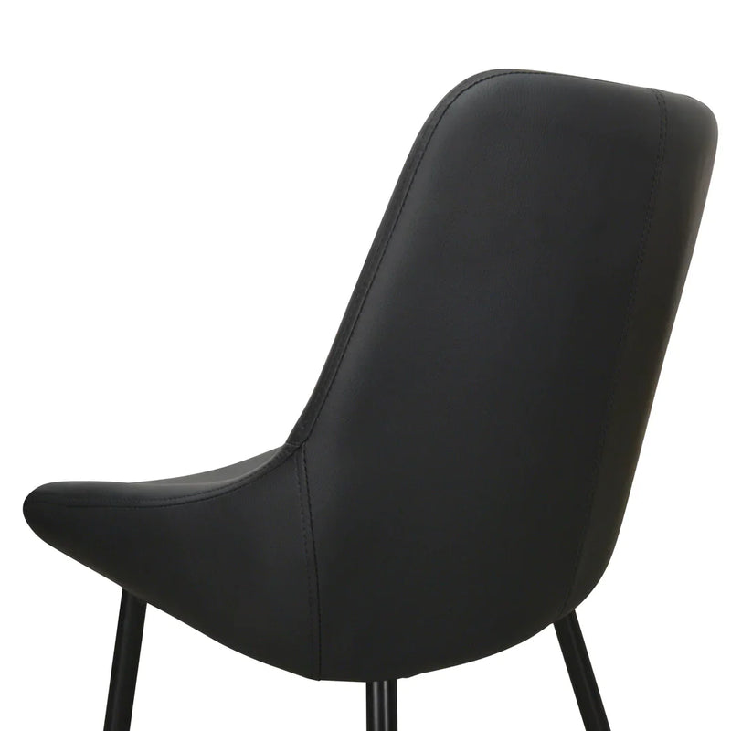 Calibre CDC2003-SE - Dining Chair - Black PU (Set of 2)