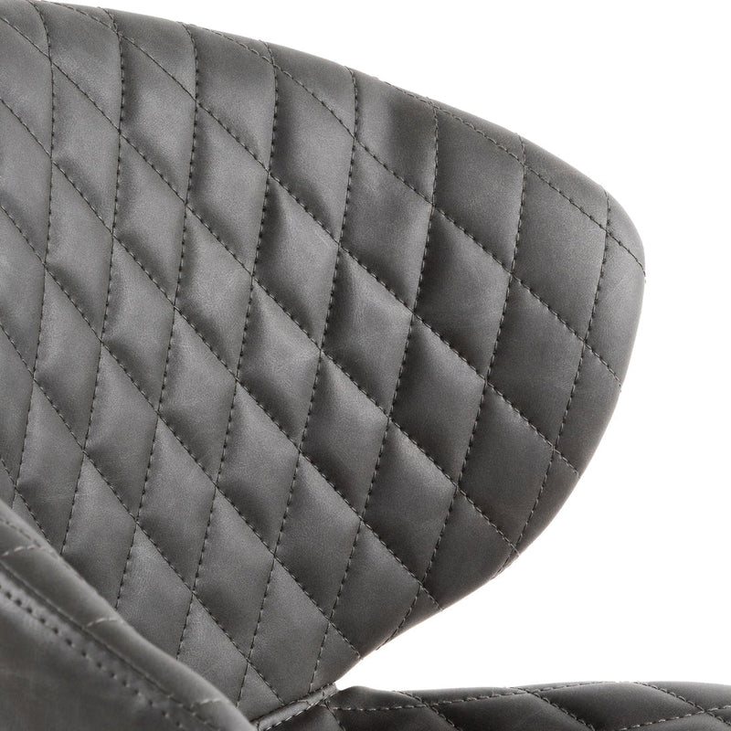 Calibre COC6194-LF Office Chair - Charcoal with White Base