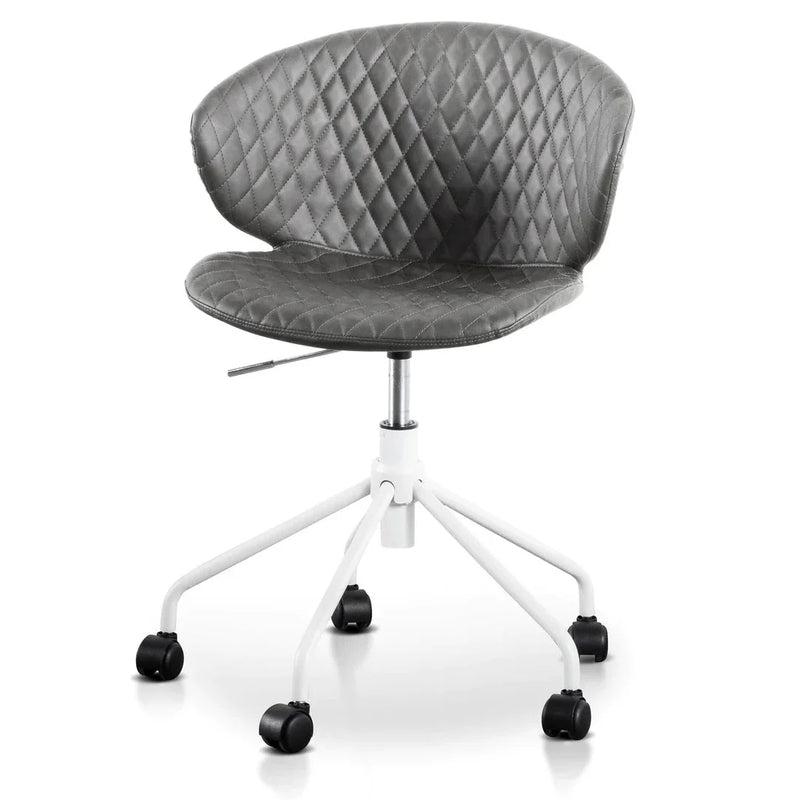 Calibre COC6194-LF Office Chair - Charcoal with White Base