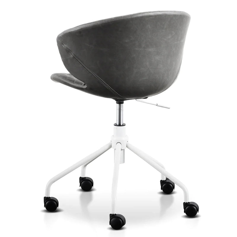 Calibre COC6194-LF Office Chair - Charcoal with White Base