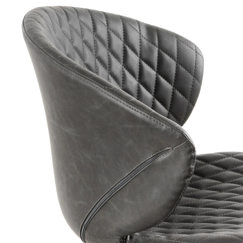 Calibre COC6194-LF Office Chair - Charcoal with White Base