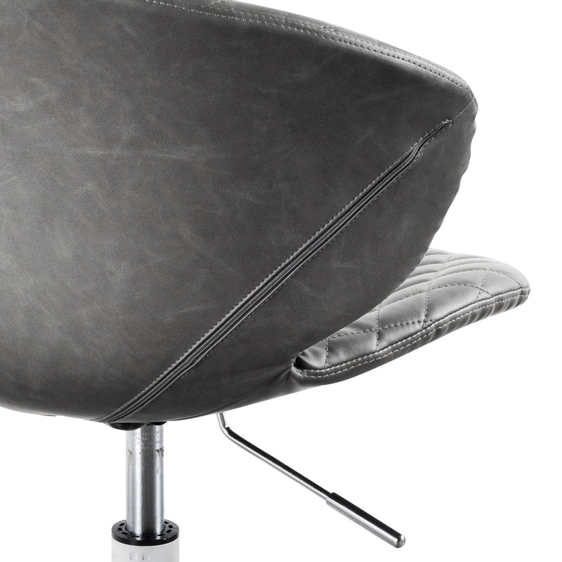 Calibre COC6194-LF Office Chair - Charcoal with White Base