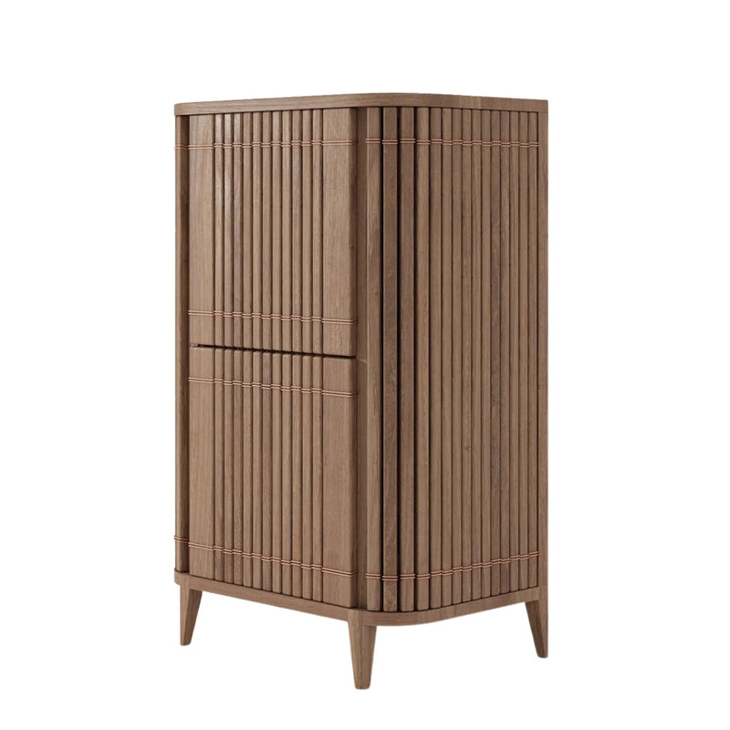 Koppar Minibar With A Shelf And Fixed Wine Nestles