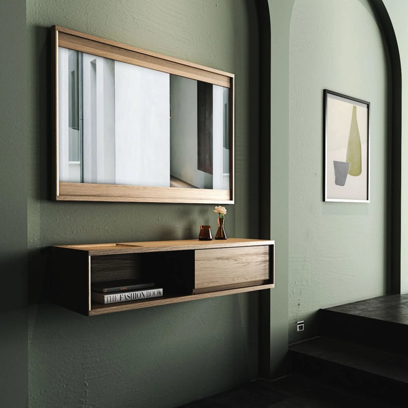 Circa Floating Cabinet Module 3  - White Oak