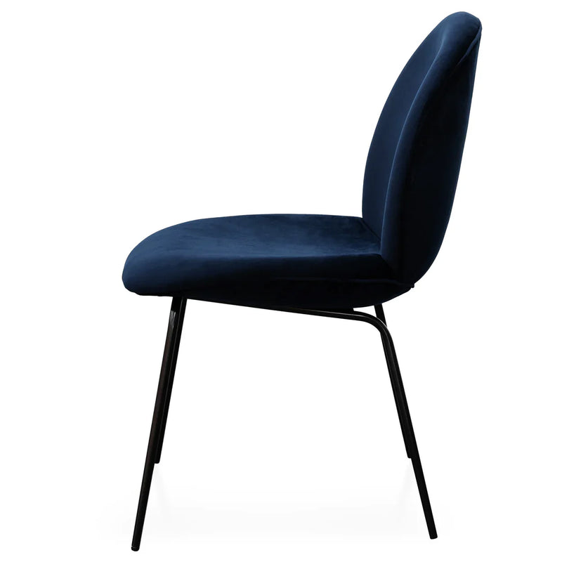 Calibre CDC6130-KSO Dining Chair - Navy Velvet