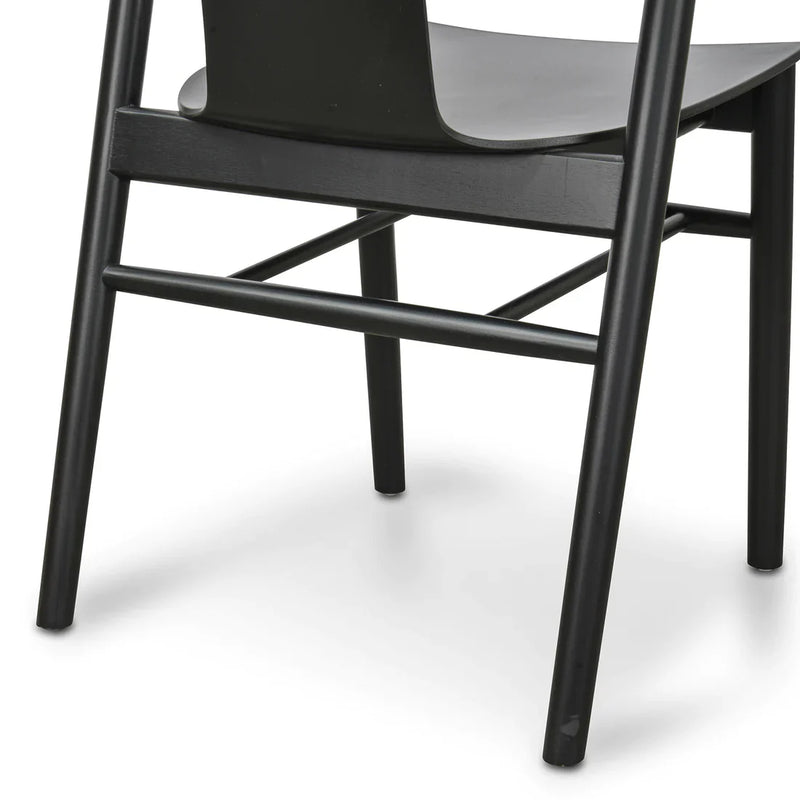 Calibre CDC673 Dining Chair - Black Shell - Black Seat