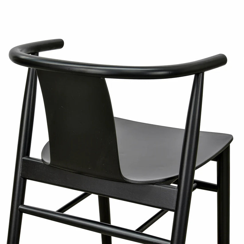Calibre CDC673 Dining Chair - Black Shell - Black Seat