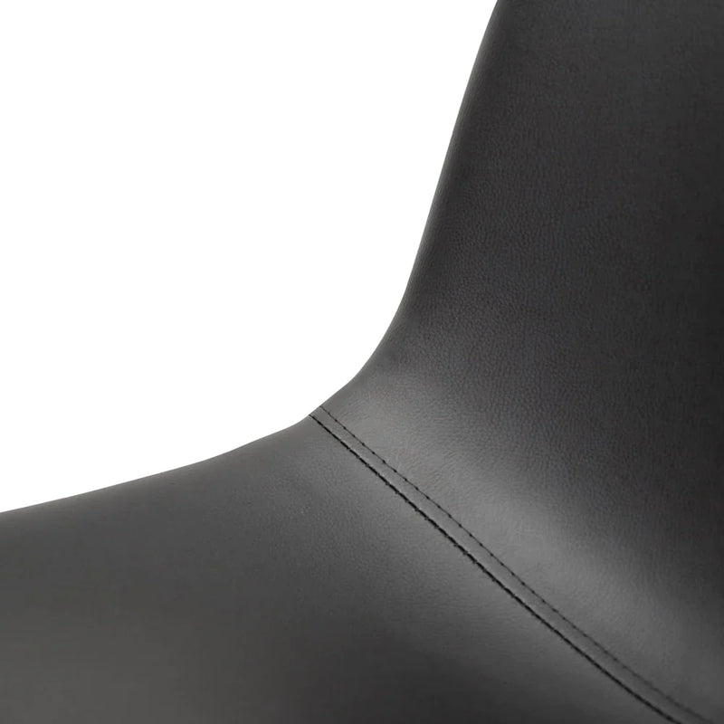 Calibre CDC2084-SE Industrial Dining Chair - Black PU (Set of 2)