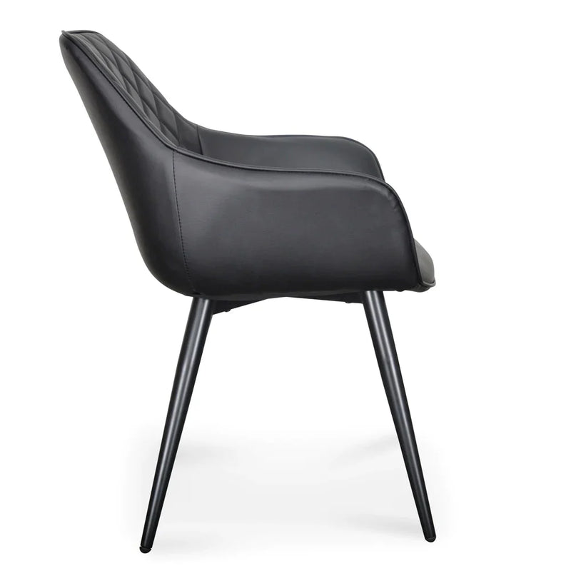 Calibre CDC2082-SE - Dining Chair - Black PU (Set of 2)