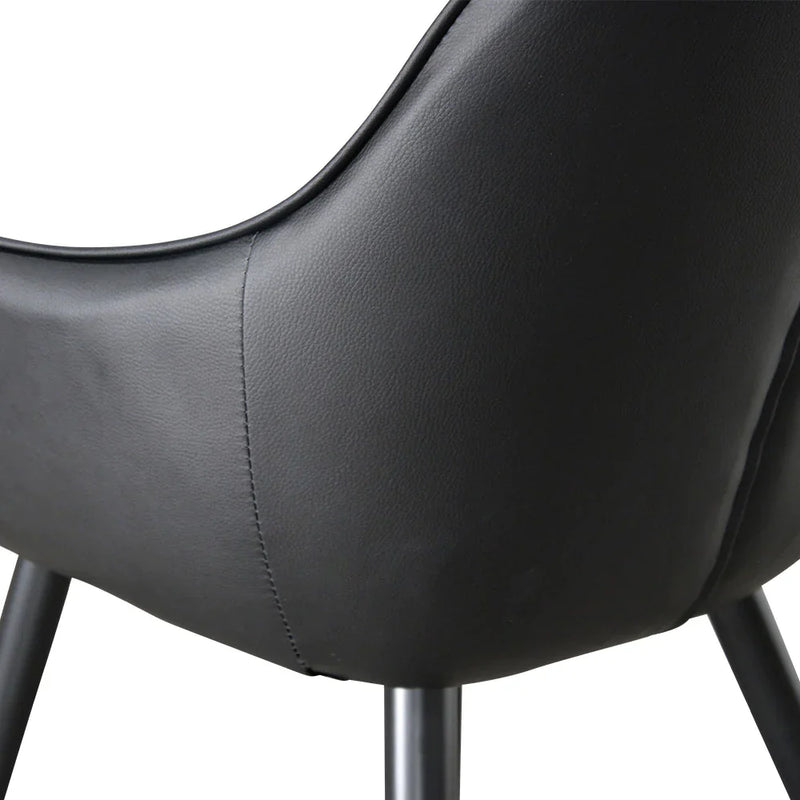 Calibre CDC2082-SE - Dining Chair - Black PU (Set of 2)