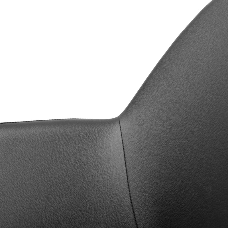 Calibre CDC2226-SD Dining chair - Black PU - Black Legs