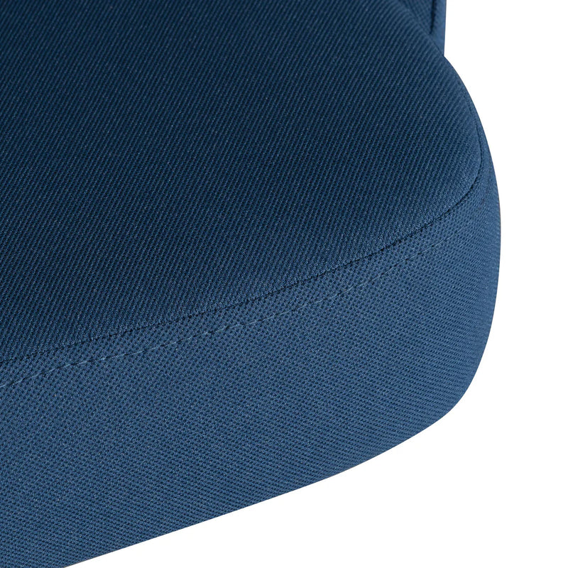 Calibre COC6239-UN Space Blue Fabric Office Chair - White Base