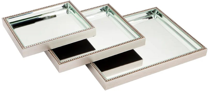 Zeta Mirror Tray Set of 3