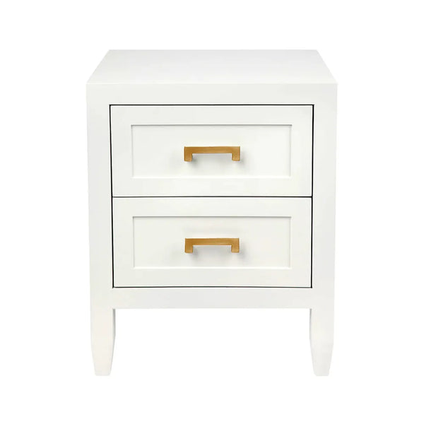 Soloman Bedside Table - Small White