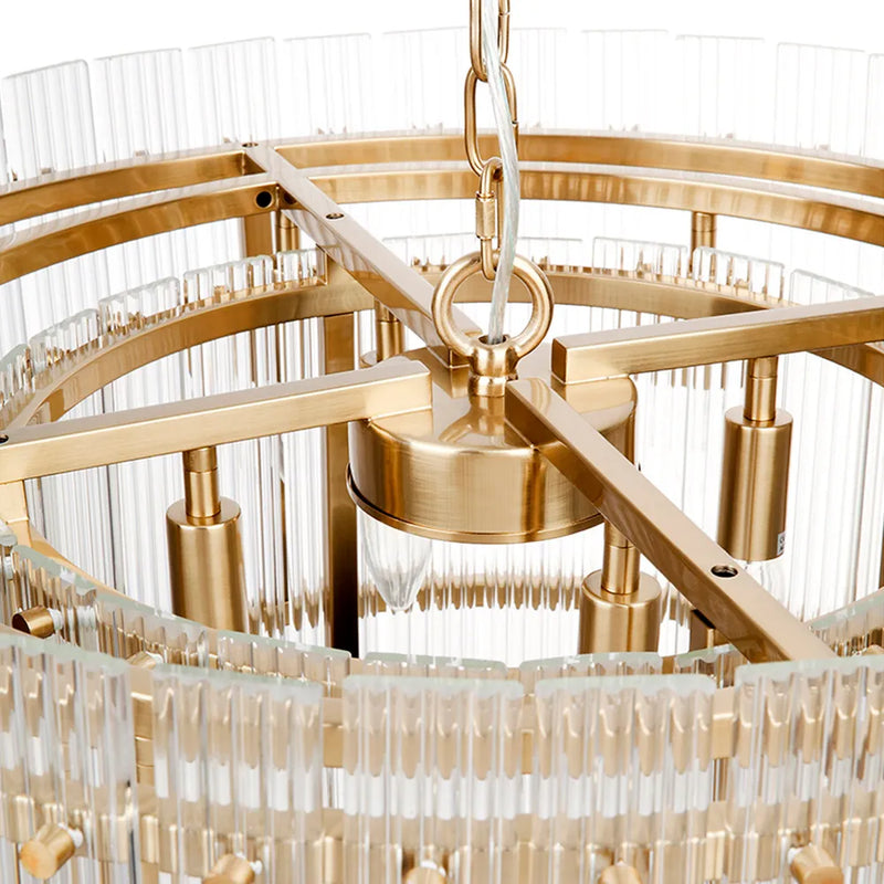 Paloma Pendant - 2 Tier Brass