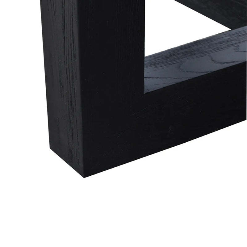 Leeton Round Dining Table - 1.5m Black