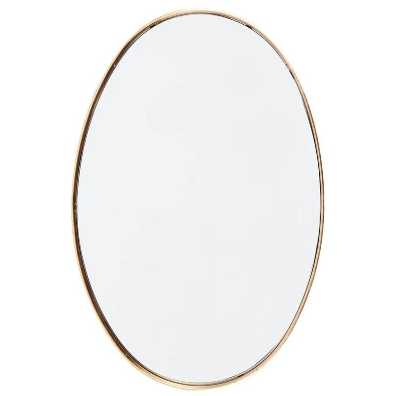 Lucille Oval Wall Mirror - Gold Leaf