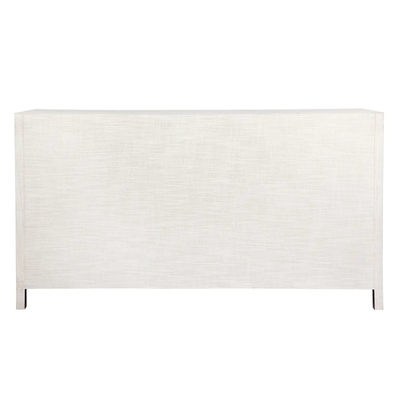 Astley 6 Drawer Upholstered Chest - Natural