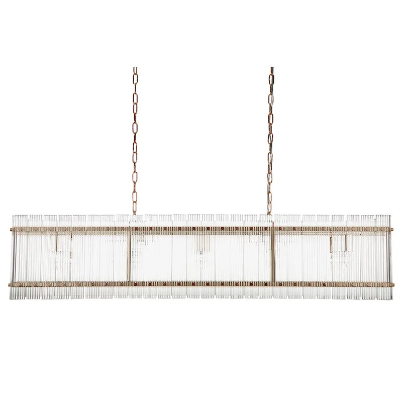Paloma Pendant - Linear Brass